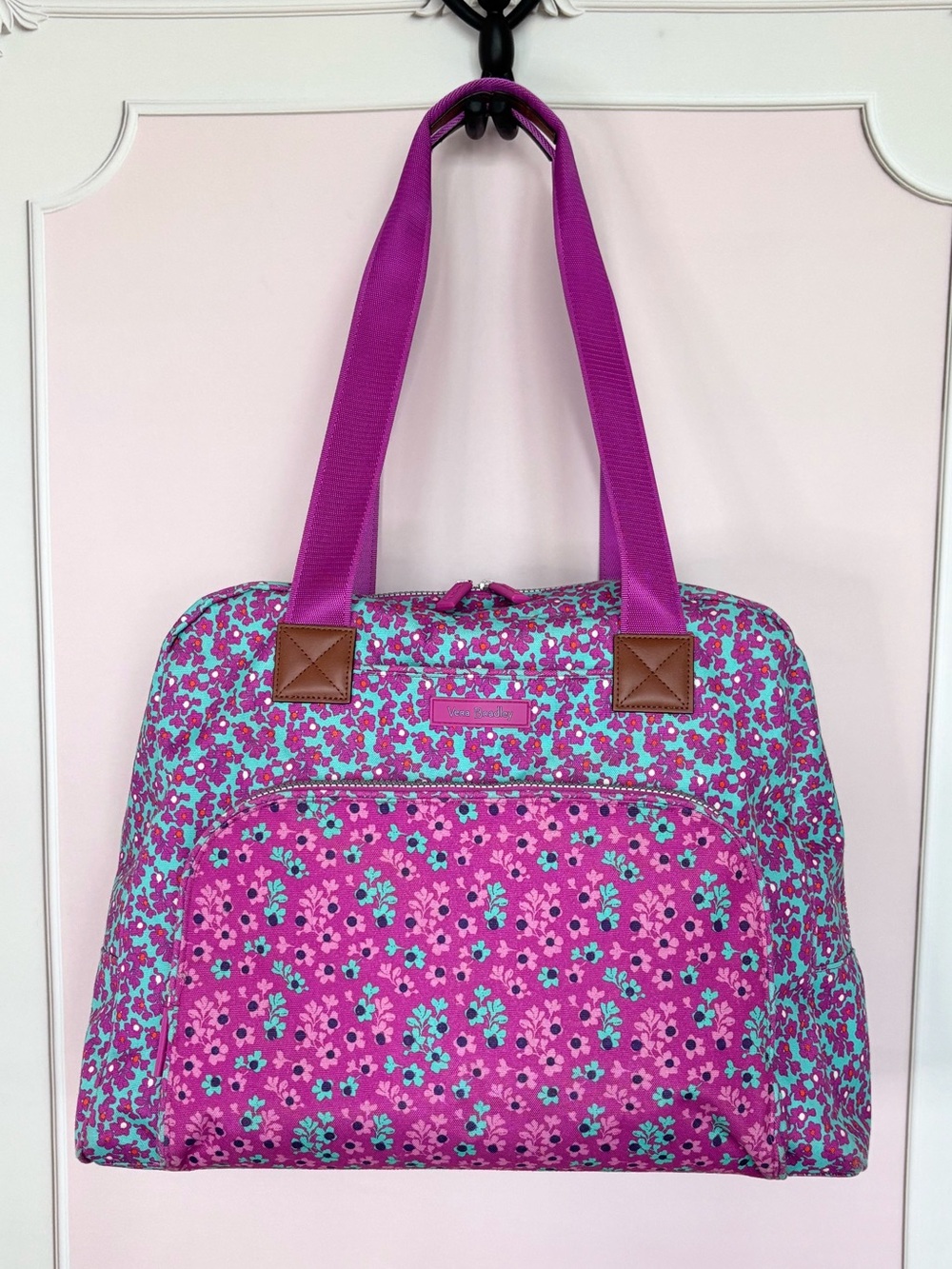 VERA BRADLEY Go Anywhere Carry-On Weekender Bag--EUC